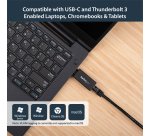 StarTech.com USB C to Gigabit Ethernet Adapter - 1Gbps NIC USB 3.0/USB 3.1 Type C Network Adapter - 1GbE USB-C to RJ45/LAN Port Thunderbolt 3 Compatible Windows MacBook Pro Chromebook
