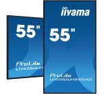 iiyama LH5560UHS-B2AG Écran d'affichage dynamique Carte A numérique 138,7 cm (54.6") LED Wifi 500 cd/m² 4K Ultra HD Noir Intégré dans le processeur Android 11 24/7