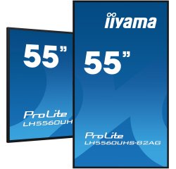 iiyama LH5560UHS-B2AG Écran d'affichage dynamique Carte A numérique 138,7 cm (54.6") LED Wifi 500 cd/m² 4K Ultra HD Noir Intégré dans le processeur Android 11 24/7