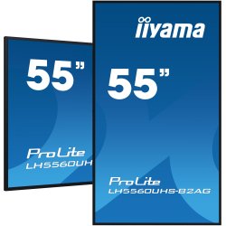 iiyama LH5560UHS-B2AG Écran d'affichage dynamique Carte A numérique 138,7 cm (54.6") LED Wifi 500 cd/m² 4K Ultra HD Noir Intégré dans le processeur Android 11 24/7