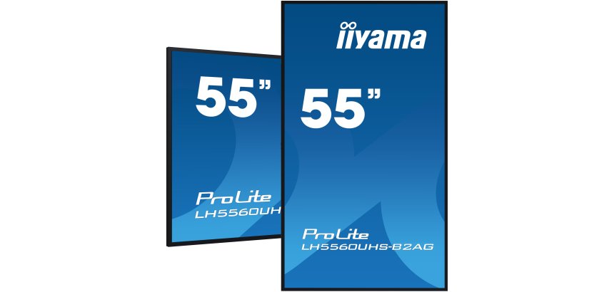 iiyama LH5560UHS-B2AG Écran d'affichage dynamique Carte A numérique 138,7 cm (54.6") LED Wifi 500 cd/m² 4K Ultra HD Noir Intégré dans le processeur Android 11 24/7