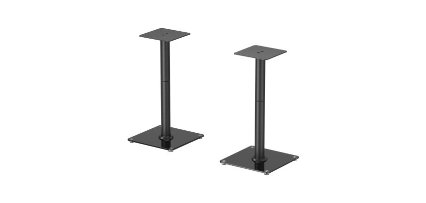 AISENS Soporte Universal De Suelo Para Altavoces, Negro