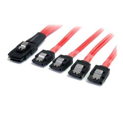 StarTech.com Câble Mini SAS SFF-8087 vers 4 SATA avec verrouillage - 50 cm