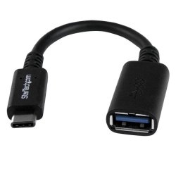 StarTech.com Adaptateur USB-C vers USB-A de 15cm, USB 5Gbps, 3A, Convertisseur USB-C Mâle vers USB-A Femelle, Certifié USB-IF - Compatible Thunderbolt