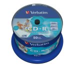 Verbatim CD-R AZO Wide Inkjet Printable no ID 700 Mo 52x 50 pièce(s)