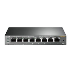 TP-Link TL-SG108PE Géré L2 Gigabit Ethernet (10/100/1000) Connexion Ethernet, supportant l'alimentation via ce port (PoE) Noir
