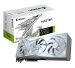 GIGABYTE AORUS GeForce RTX 5080 MASTER ICE 16G Scheda Grafica - 16GB GDDR7, 256 bit, PCI-E 5.0, 2805MHz Core Clock, 3 x DP 2.1a, 1 x HDMI 2.1b, NVIDIA DLSS 4, GV-N5080AORUSM ICE-16GD