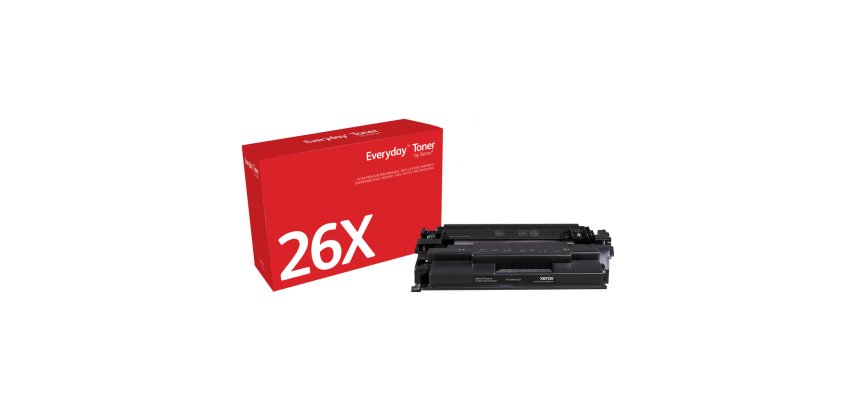 Toner Everyday™ Noir de Xerox compatible avec HP 26X (CF226X), Grande capacité
