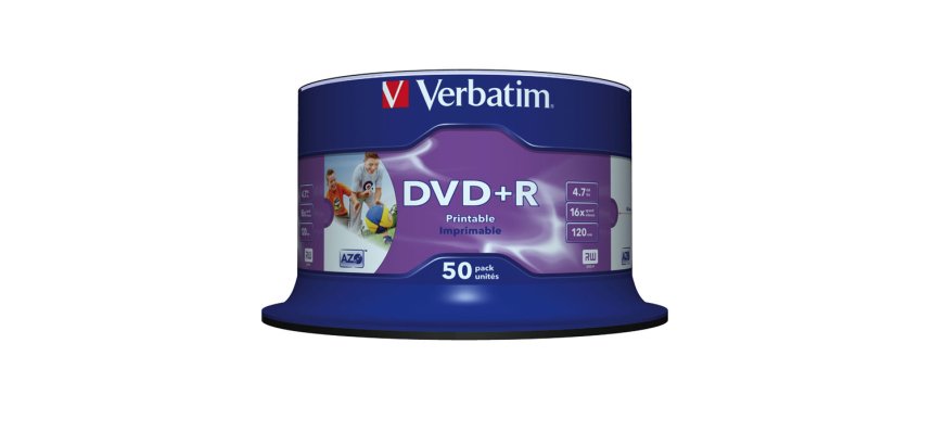 Verbatim DVD+R Wide Inkjet Printable No ID Brand 4,7 Go 50 pièce(s)