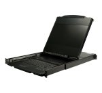 StarTech.com Console KVM à Montage en Rack à Deux Rails HD 1080p - Switch/Console KVM HD VGA à Port Unique - Écran LCD à Montage en Rack/Console Montée en Rack - Tiroir de Rack Serveur - Clavier QWERTY