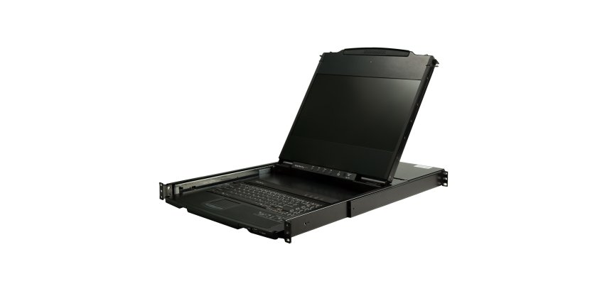 StarTech.com Console KVM à Montage en Rack à Deux Rails HD 1080p - Switch/Console KVM HD VGA à Port Unique - Écran LCD à Montage en Rack/Console Montée en Rack - Tiroir de Rack Serveur - Clavier QWERTY