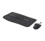 HP 680 Comfort Dual-Mode Keyboard and Mouse Combo clavier Souris incluse Maison RF sans fil + Bluetooth AZERTY Belge Noir