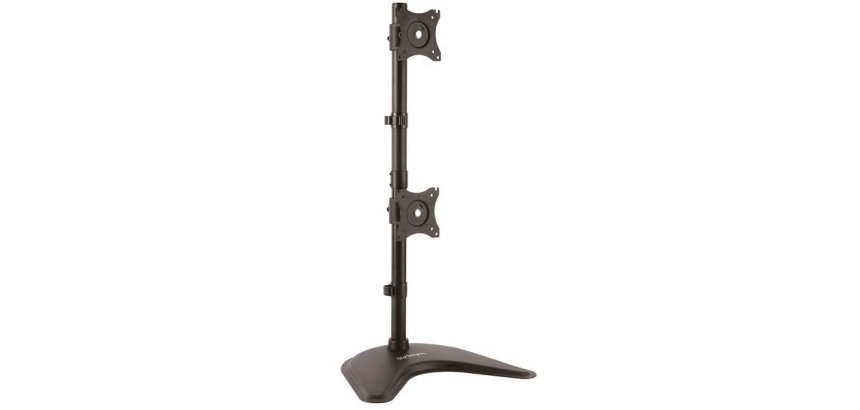 StarTech.com Dual-Monitor Stand, Vertical - For up to two 27" or 34" Ultrawide (22lb/10kg) VESA Mount Displays
