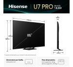 Hisense U7Q PRO Smart TV ULED MiniLED 85" 4K 85U7Q PRO