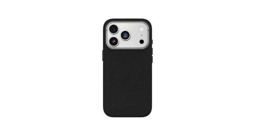 OtterBox Symmetry Cactus Leather Series for Apple iPhone 17 Pro, Ash Black