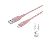 Celly USBMICROCOL3MPK cavo USB 3 m USB A Micro-USB B Rosa