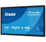 iiyama TW2223AS-B3P Écran d'affichage dynamique Écran plat interactif 54,6 cm (21.5") Wifi 450 cd/m² Full HD Noir Écran tactile Intégré dans le processeur Android 24/7
