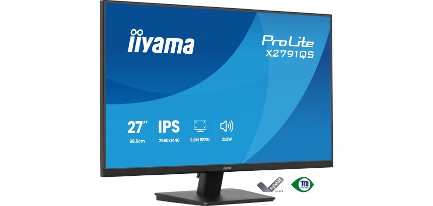 iiyama ProLite X2791QS-B1 PC flat screen 68.6 cm (27") 2560 x 1440 pixels Quad HD LED Black