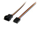 StarTech.com Câble d'extension d'alimentation pour ventilateur 4 broches 30 cm - M/F