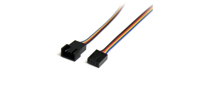 StarTech.com Câble d'extension d'alimentation pour ventilateur 4 broches 30 cm - M/F