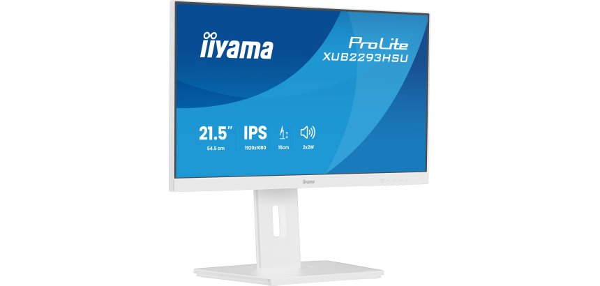 iiyama ProLite XUB2293HSU-W7 écran plat de PC 54,6 cm (21.5") 1920 x 1080 pixels Full HD LED Blanc