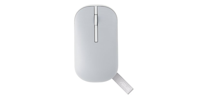 ASUS Marshmallow Mouse MD100 souris Bureau Ambidextre RF sans fil + Bluetooth Optique 1600 DPI