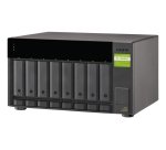 QNAP TL-D800C Boîtier de disques de stockage Boîtier disque dur/SSD Noir, Gris 2.5/3.5"