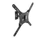 TooQ Soporte Giratorio e Inclinable para Monitor / TV LCD, Plasma de 23”- 55”, con Dos Pivotes, Negro