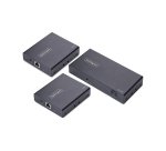 StarTech.com Rallonge et Répartiteur HDMI 2 Ports sur CAT6, 4K 60 Hz, Jusqu'à 70 m, Kit de Distribution HDMI 1x2 sur Ethernet avec IR et Alimentation par Câble