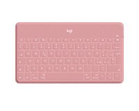 Logitech Keys-To-Go Tastiera Bluetooth, Sottile e Leggera, per iPhone, iPad, Apple TV e tutti i dispositivi iOS. Rosa