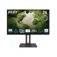 MSI Pro MP245PG 24 Inch Monitor, FHD (1920 x 1080), 100Hz, IPS, 1ms, 1x HDMI 1.4b, 1x DP 1.2a output, 1x D-Sub(VGA), Built-in Speakers, Anti-Glare, Anti-Flicker, Less Blue light, TÜV Certified, VESA, Kensington, 4-way adjustable stand, Black