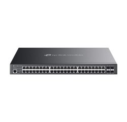 TP-Link Omada SG3452XMPP commutateur réseau Géré L2+ Gigabit Ethernet (10/100/1000) Connexion Ethernet, supportant l'alimentation via ce port (PoE) 1U Noir