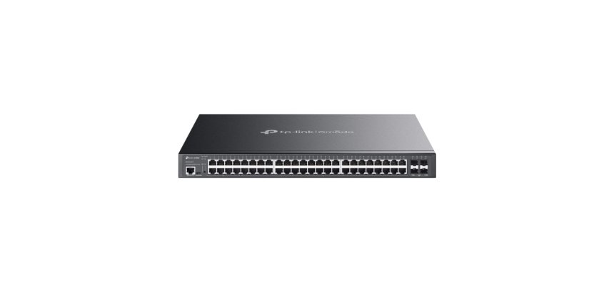 TP-Link Omada SG3452XMPP commutateur réseau Géré L2+ Gigabit Ethernet (10/100/1000) Connexion Ethernet, supportant l'alimentation via ce port (PoE) 1U Noir