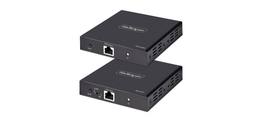 StarTech.com Extendeur HDMI 4K sur Câble CAT5/CAT6 - Prolongateur Vidéo 4K 60Hz HDR jusqu'à 70m - Extender HDMI 4K, Câblage HDMI sur Ethernet - Sortie Audio S/PDIF - Kit Émetteur-Récepteur HDMI