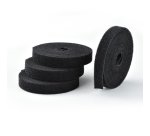 StarTech.com Pack of 4 Rolls of Self-Gripping Tape 4.6m, Width 1.3 cm, Black, Reusable Cable Ties Cut to Length, Fastening Tape, Adjustable Fabric Straps, Bulk Roll