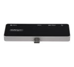 StarTech.com Adaptador Multipuertos USB C a HDMI 2.0 de 4K 60Hz - Entrega de Alimentación PD de 100W Pass Through - Hub USB 3.0 de 3 Puertos - Audio - Mini Docking Station USB Tipo C Portátil de Viaje