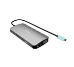 i-tec USB-C Metal Nano 3x Display (DP, HDMI and VGA) Docking Station + Power Delivery 100 W