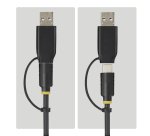 StarTech.com Adaptateur USB-C/USB-A vers M.2 NVMe et SATA 2,5"/3,5", 10 Gbps, Lecteur de Disque dur SSD Externe Sans Outil, B+M/M-Key