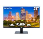 Nilox Monitor Desktop - Monitor 27", 2K, IPS, 100Hz, 2 HDMI, 1 DP, 1ms, Multimedia
