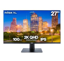 Nilox Monitor Desktop - Monitor 27", 2K, IPS, 100Hz, 2 HDMI, 1 DP, 1ms, Multimedia
