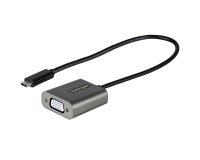 StarTech.com USB C naar VGA Adapter - 1080p USB Type-C naar VGA Adapter Dongle - USB-C (DP Alt Mode) naar VGA Monitor/Scherm Video Converter - Thunderbolt 3 Compatibel - 30cm lange aangesloten hostkabel - Verbeterde versie van CDP2VGA