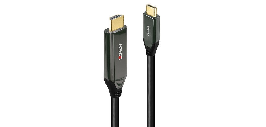 Lindy 43369 adaptador de cable de vídeo 3 m USB Tipo C HDMI tipo A (Estándar) Negro