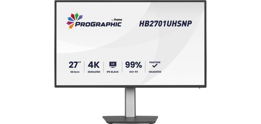 iiyama PROGRAPHIC HB2701UHSNP-B1 écran plat de PC 68,6 cm (27") 3840 x 2160 pixels 4K Ultra HD LCD Noir