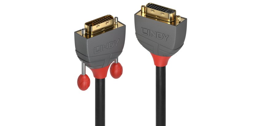 Lindy 36232 cable DVI 2 m DVI-D DVI-I Negro