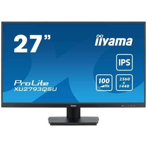 iiyama ProLite XU2793QSU-B6 computer monitor 68,6 cm (27") 2560 x 1440 Pixels Wide Quad HD LED Zwart