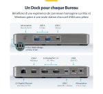 StarTech.com Station d'Accueil USB4, Double Sortie 4K Sans Pilote pour macOS et Windows, Station d'Accueil USB-C Universelle avec Chargeur d'Ordinateur Portable de 100W et 2,5GbE