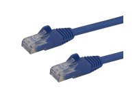 StarTech.com Câble réseau Cat6 Gigabit UTP sans crochet de 1m - Cordon Ethernet RJ45 anti-accroc - M/M - Bleu