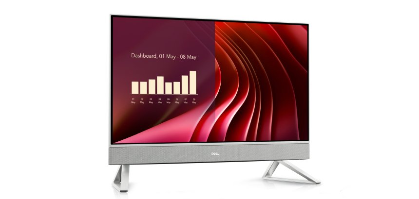 DELL EC24250 Intel Core 7 150U 60,5 cm (23.8") 1920 x 1080 Pixel PC All-in-one 16 GB DDR5-SDRAM 512 GB SSD Windows 11 Pro Wi-Fi 6E (802.11ax) Perlato, Bianco