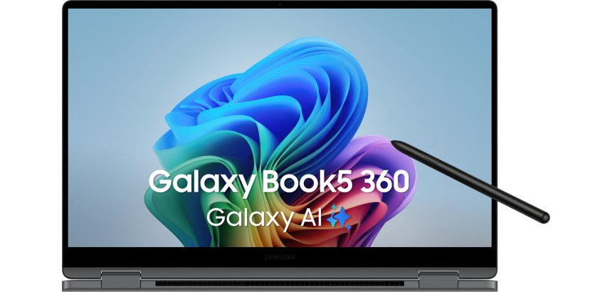 Samsung Galaxy Book5 360 Intel Core Ultra 7 256V Ordinateur portable 39,6 cm (15.6") Écran tactile Full HD 16 Go LPDDR5x-SDRAM 512 Go SSD Wi-Fi 7 (802.11be) Windows 11 Pro Gris