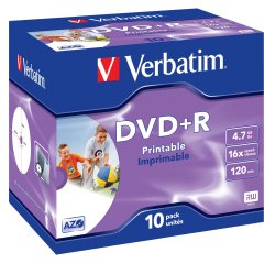 Verbatim 43508 DVD en blanco 4,7 GB DVD+R 10 pieza(s)